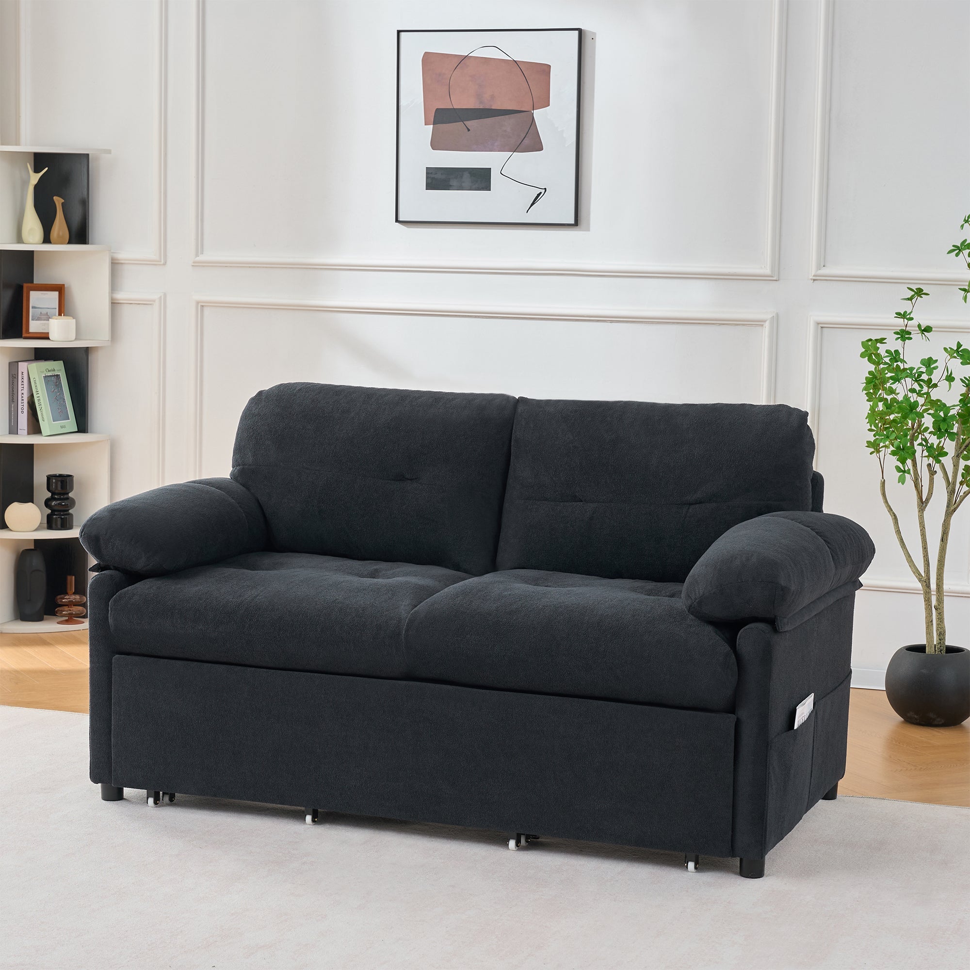 Convertible Pull Out Sofa Bed Queen Size