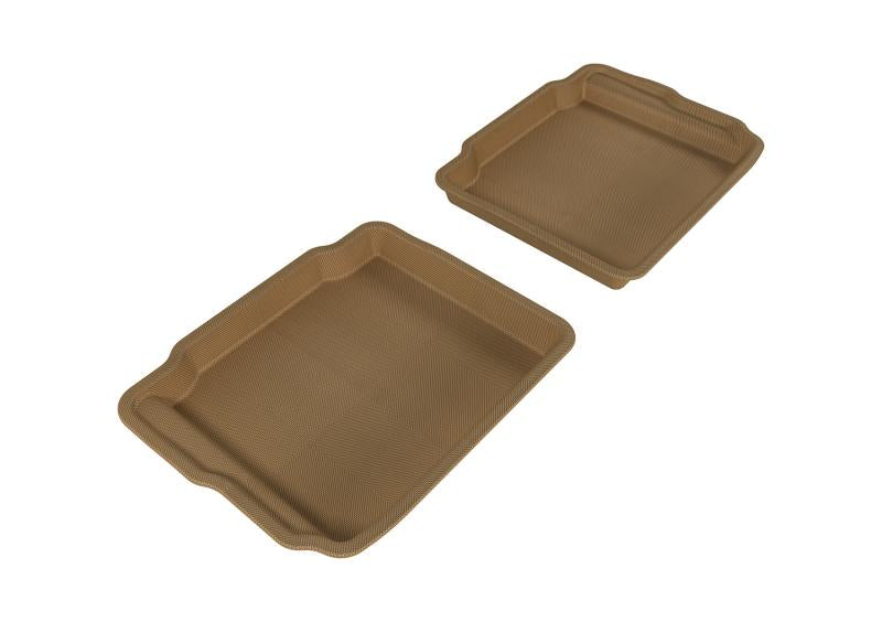 3D MAXpider 2010-2019 Ford Taurus Kagu 2nd Row Floormats - Tan L1FR01821502