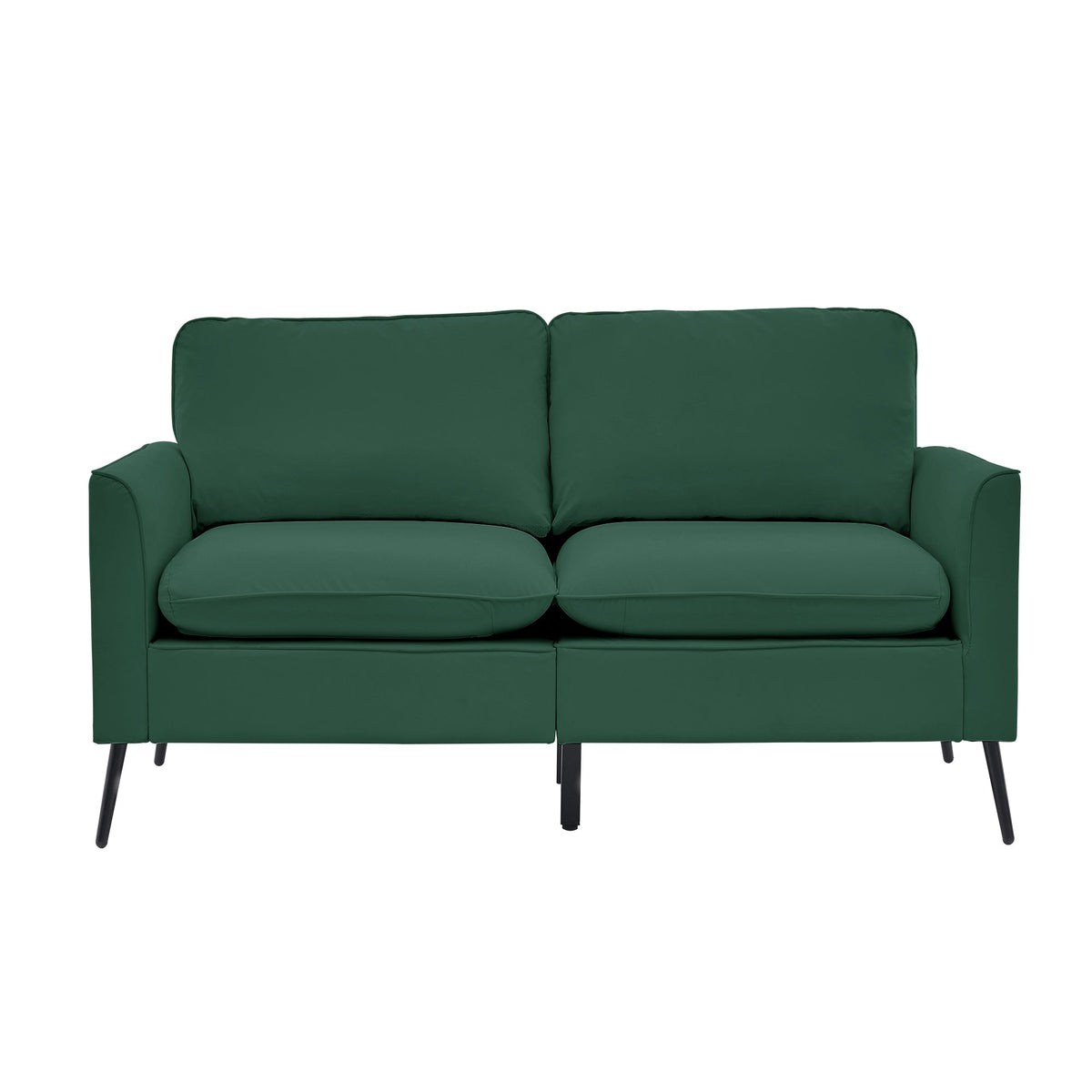TS Cat Paw Leather Upholstered Loveseat - Nordic Retro Green