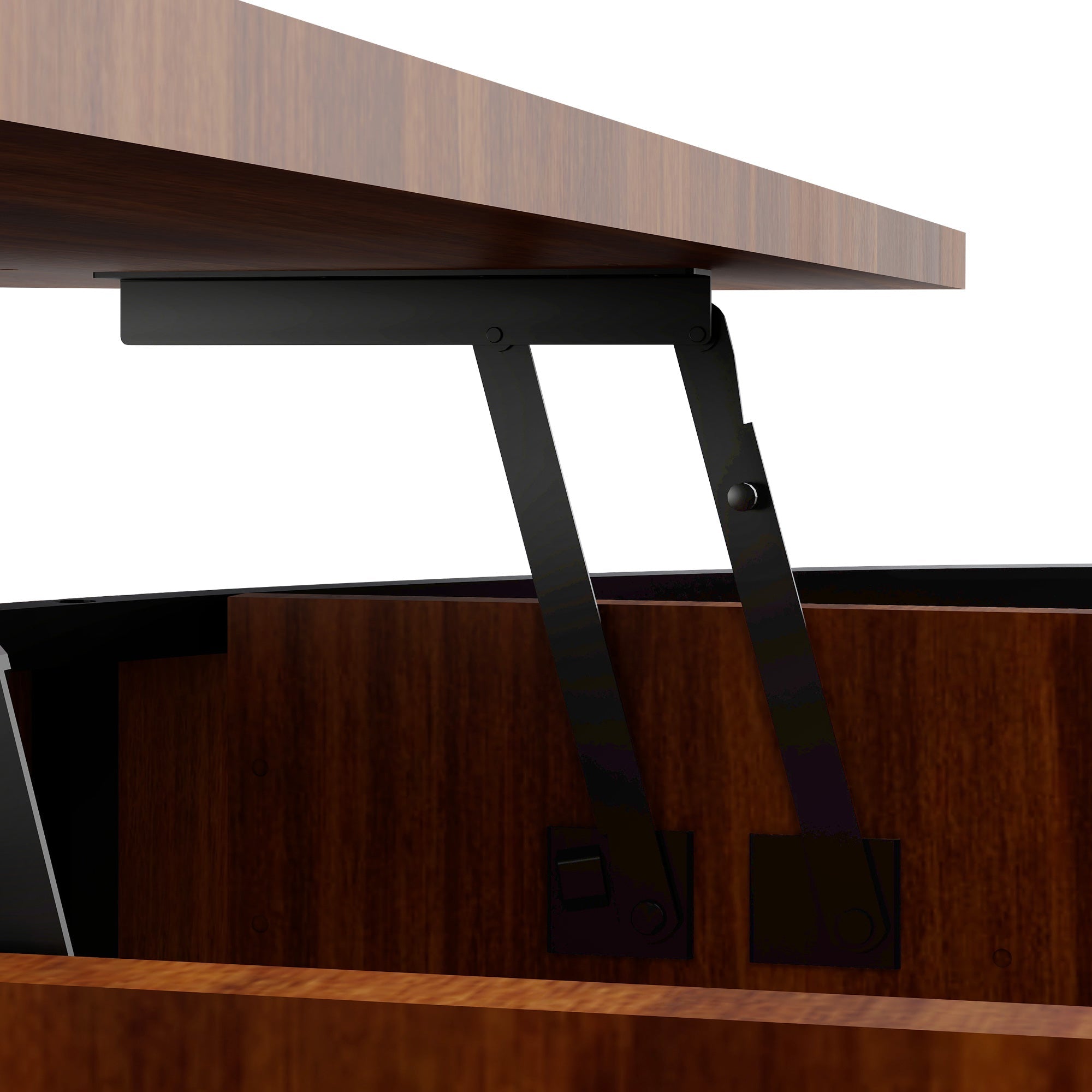 31.5" Round Coffee Table with Storage