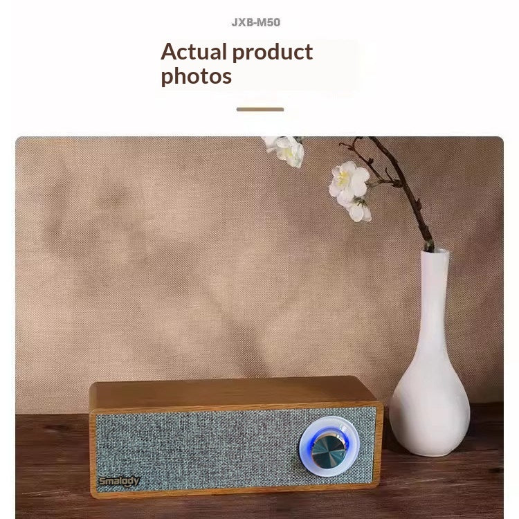 Retro Wooden Dual-Tweeter Wireless Bluetooth Speaker
