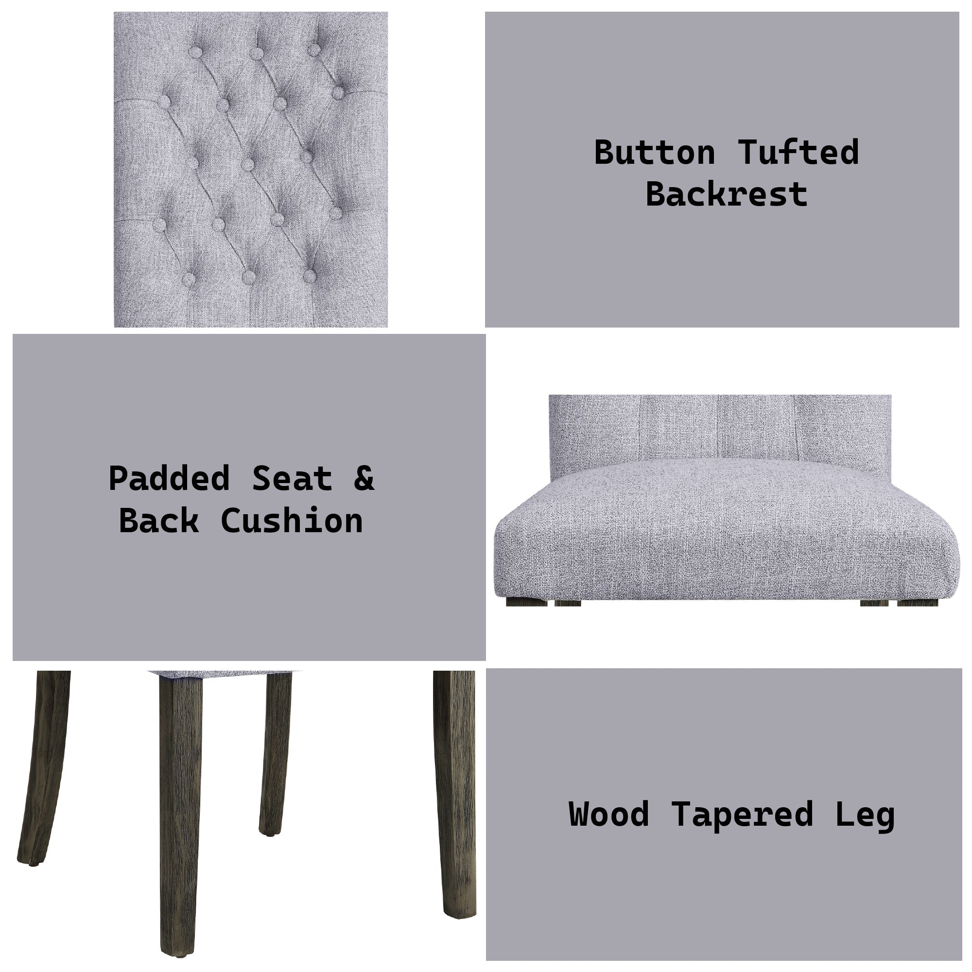 Merel Armless Parson Chair