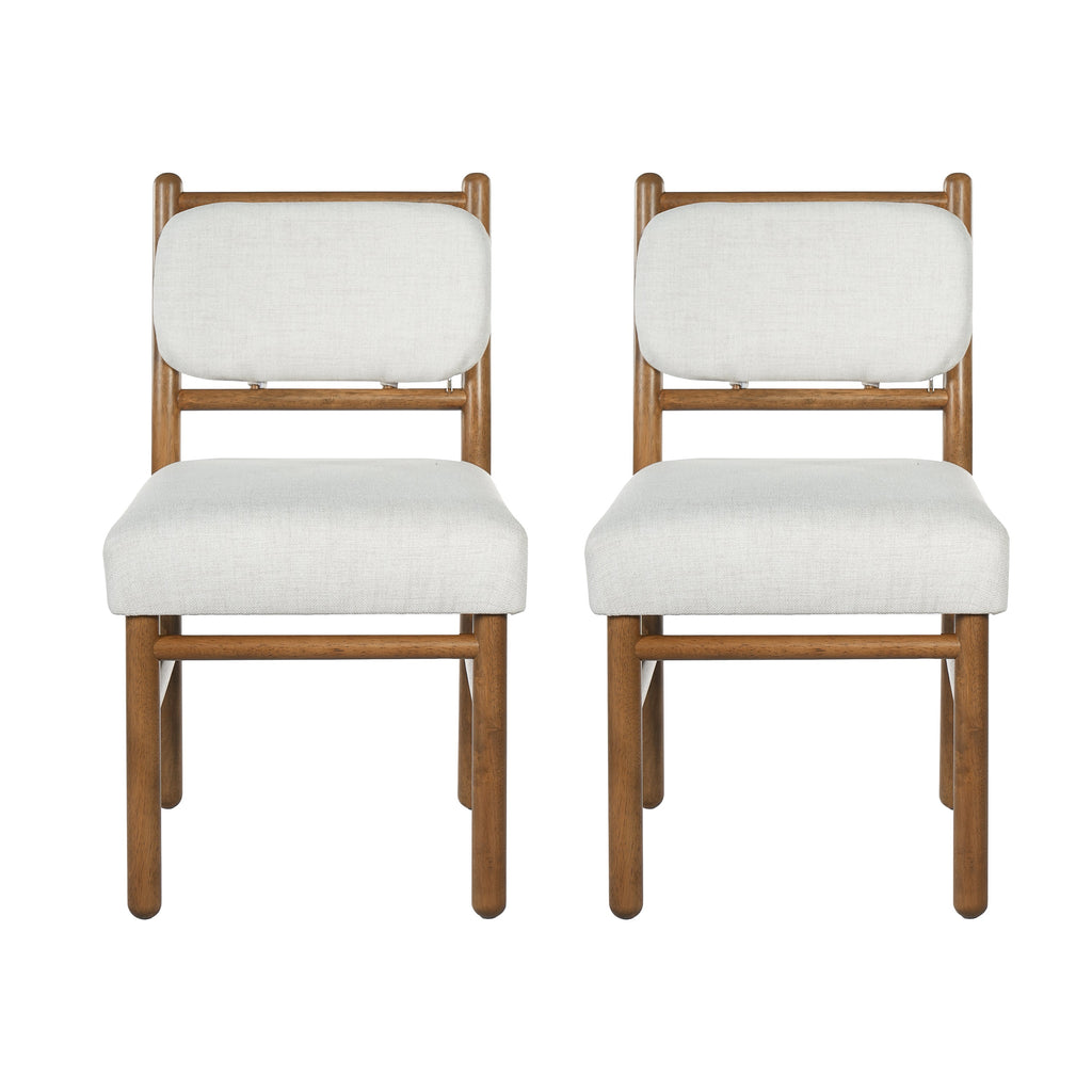 Fabric Upholstered Dining Chairs - Modern Armless Side Chairs