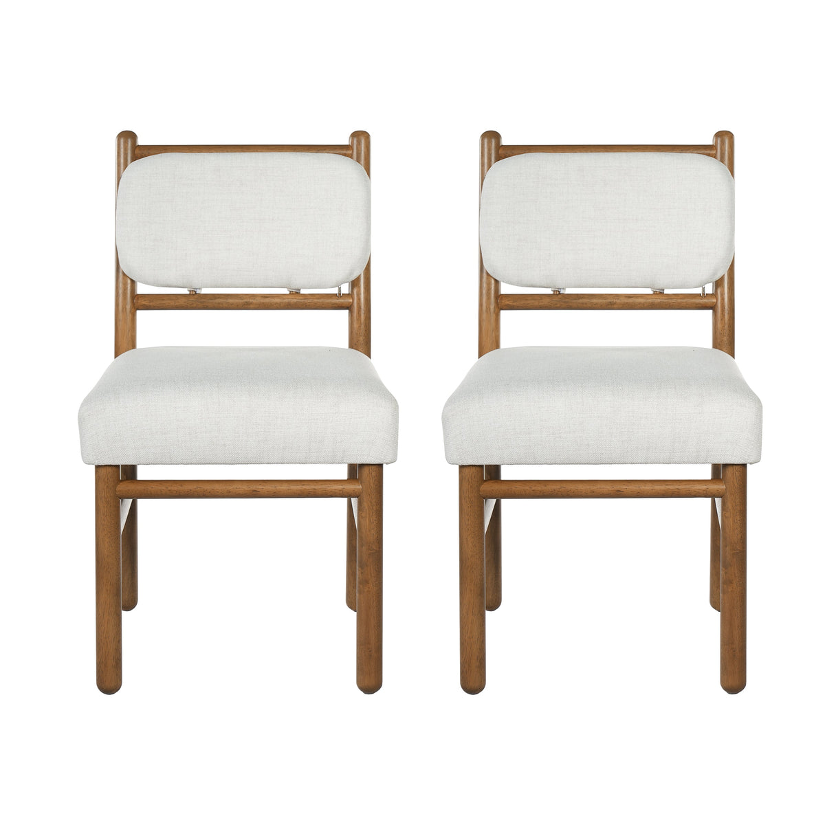 Fabric Upholstered Dining Chairs - Modern Armless Side Chairs