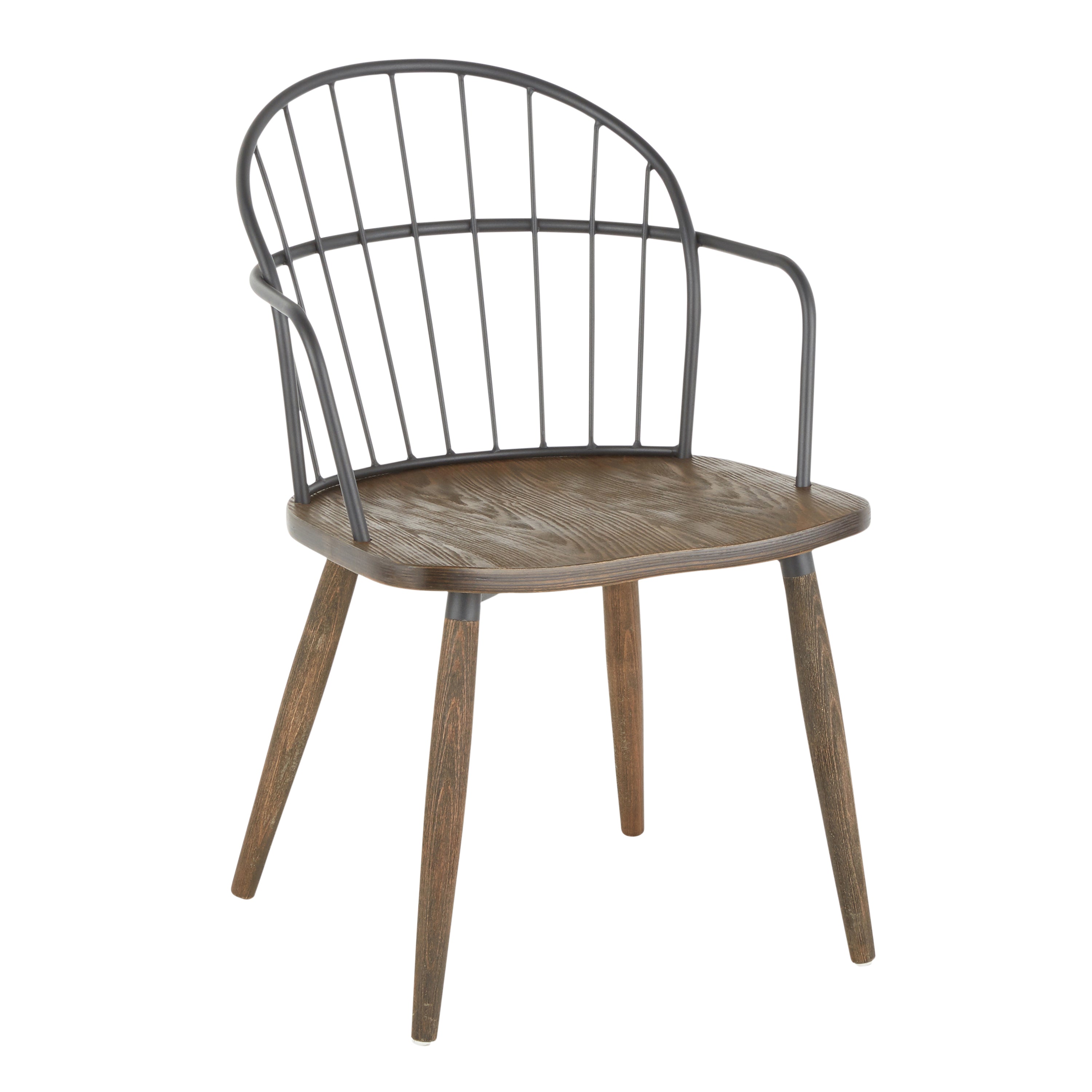 Accent/Dining Chair with Arms in Dark