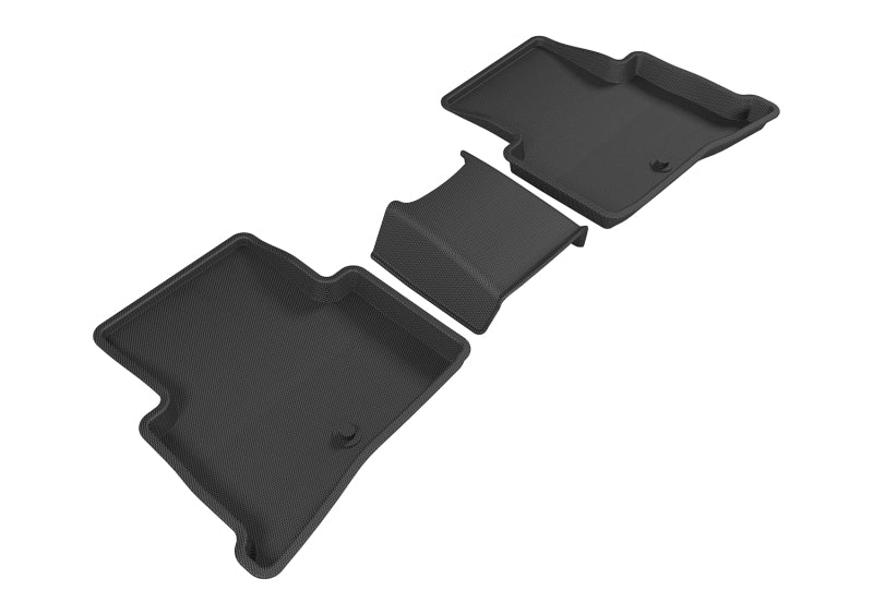 3D MAXpider 2017-2020 Kia Sportage Kagu 2nd Row Floormats - Black L1KA04021509
