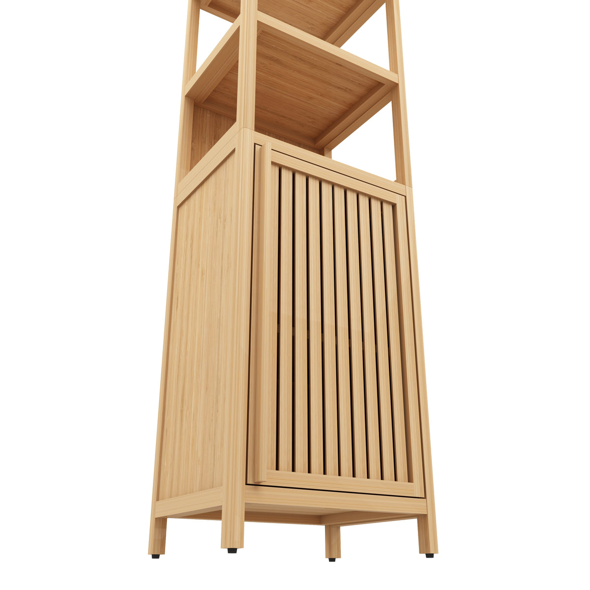 Storage Tall Slim Cabinet with Shutter Door
