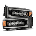 AlphaRex 02-05 Dodge Ram 1500 NOVA LED Proj Headlights Plank Style Blk w/Activ Light/Seq Signal 880564 *Discontinued