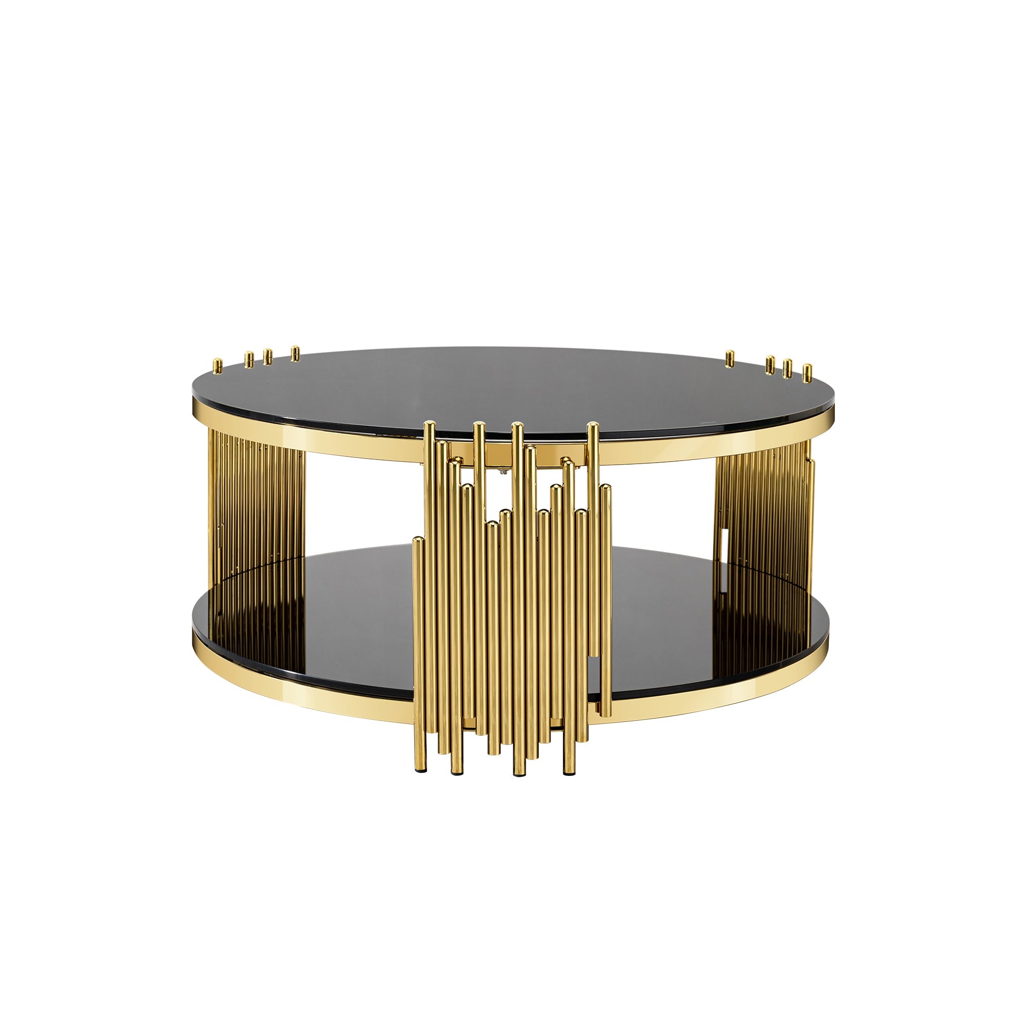 Modern Coffee Table - Double-Layer Tempered