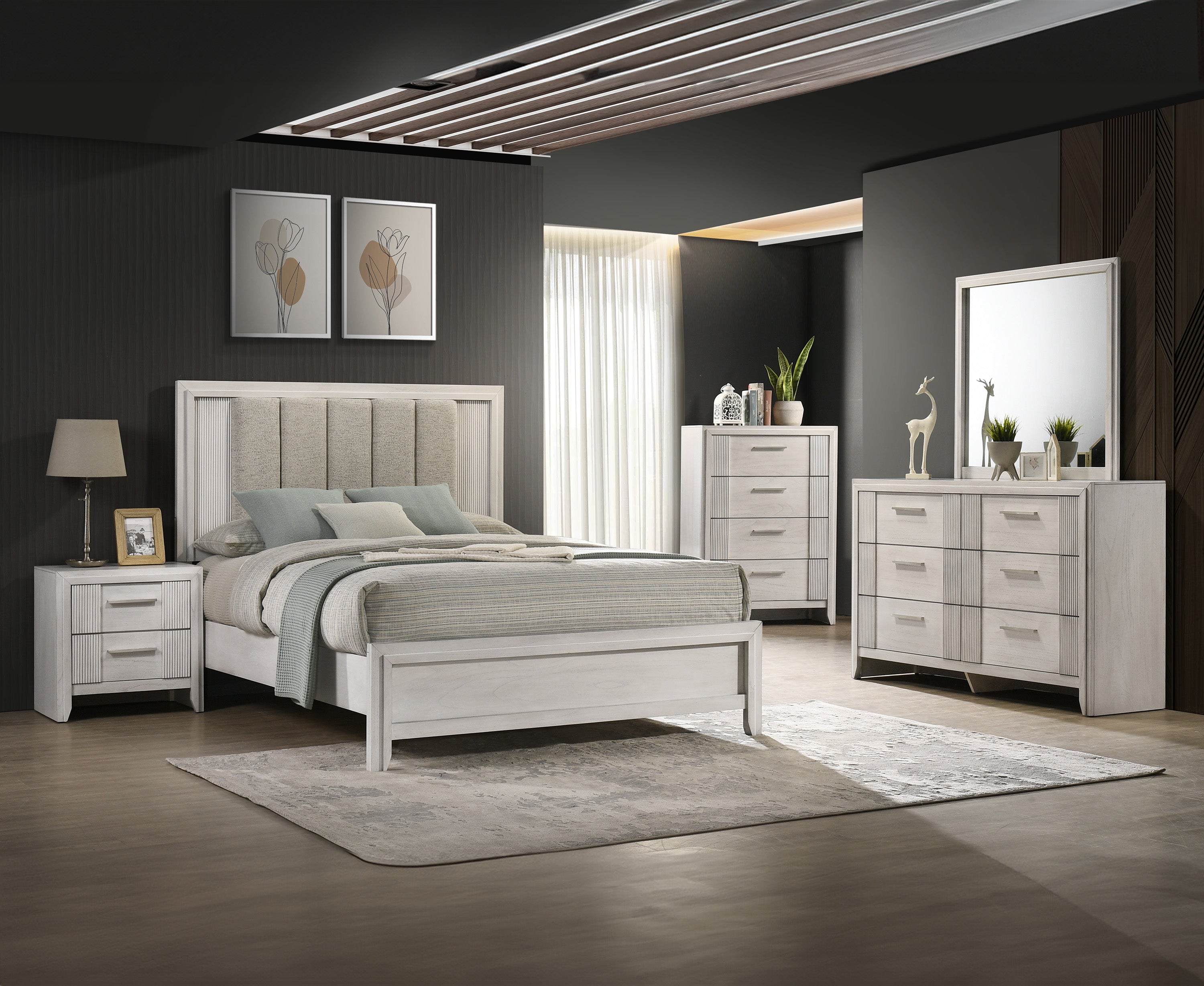 1pc King Size Bed Mist