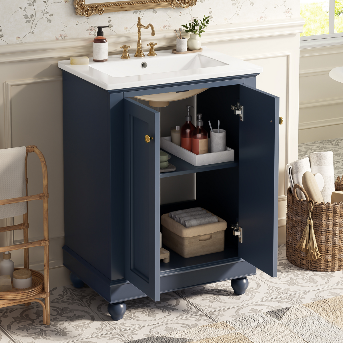 24 Inch Modern Bathroom Vanity Cabinet