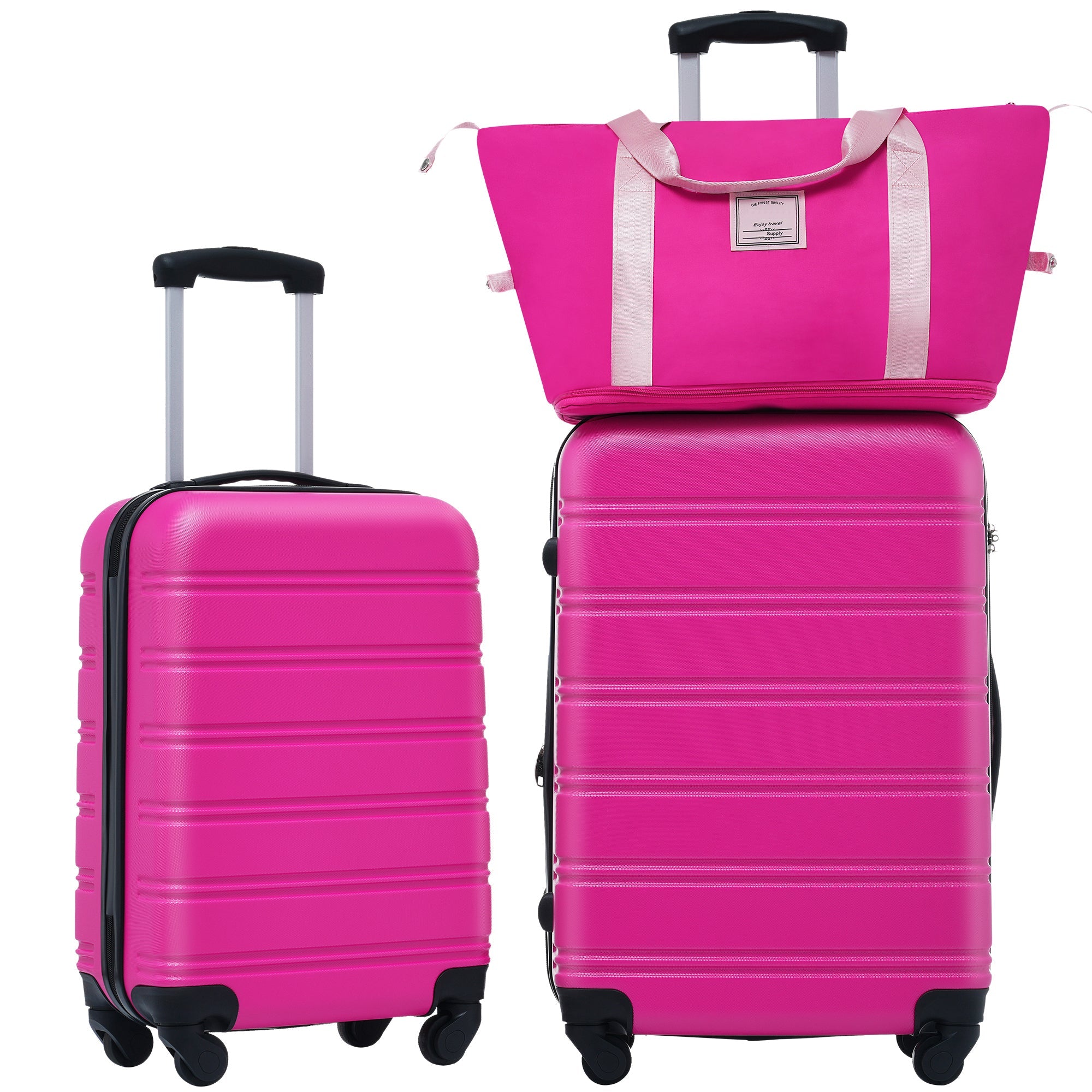 Hardshell Luggage Sets 2Pcs + Bag Spinner Suitcase with TSA Lock