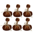 4x5.5" Sm Pumpkin Ornament, Set of 6
