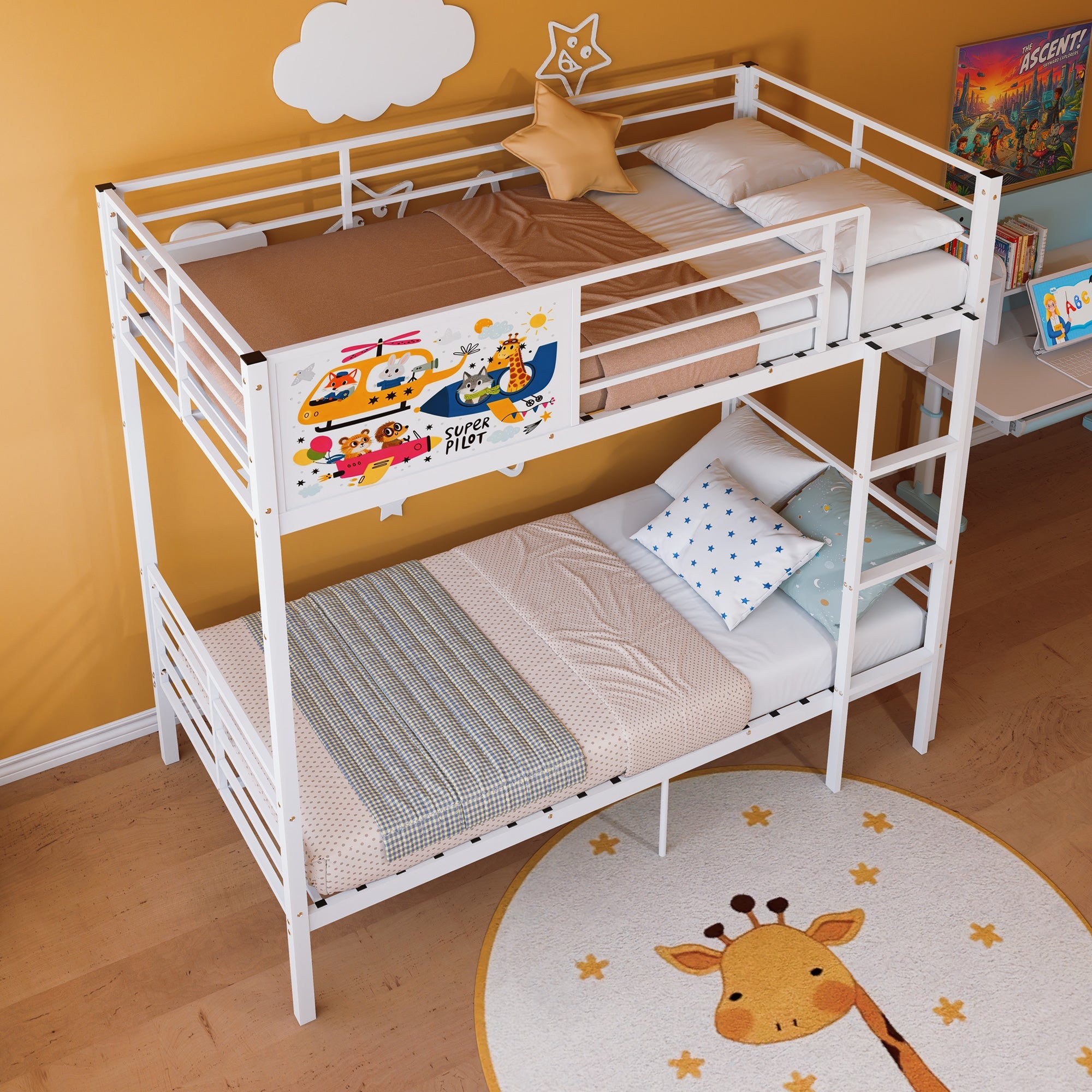Metal Bunk Bed for Adults & Kids