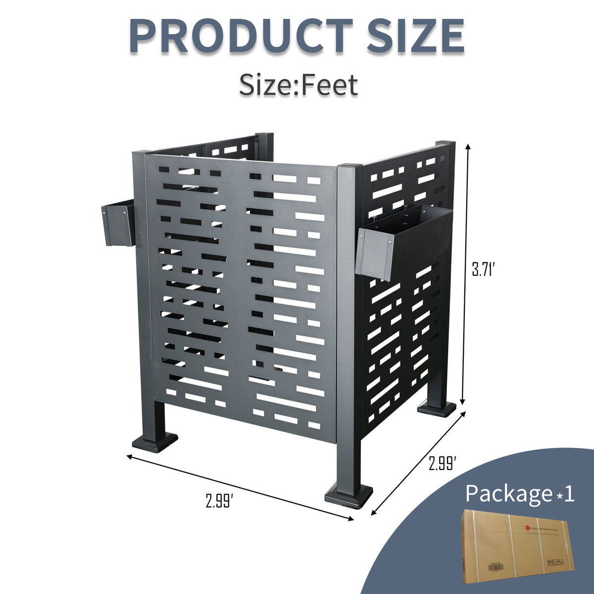 3ftx3ft Air Conditioner Fence for Outdoor Units