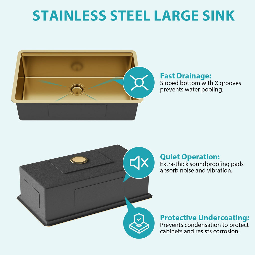 Premium Single Bowl Undermount Workstation Sink