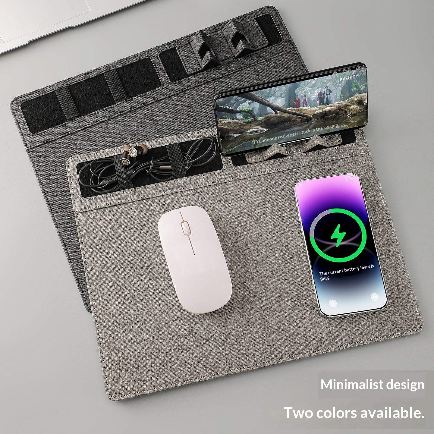 Multifunctional Wireless Charging Non-Slip Mouse Pad
