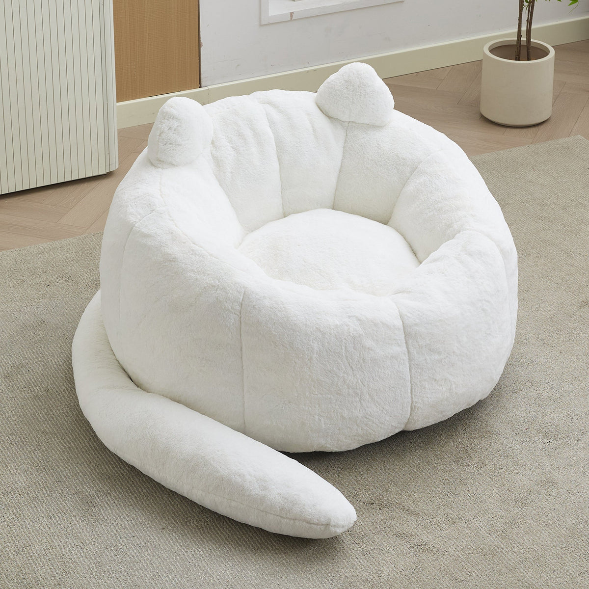 Cat-Shaped Adult Bean Bag Sofa