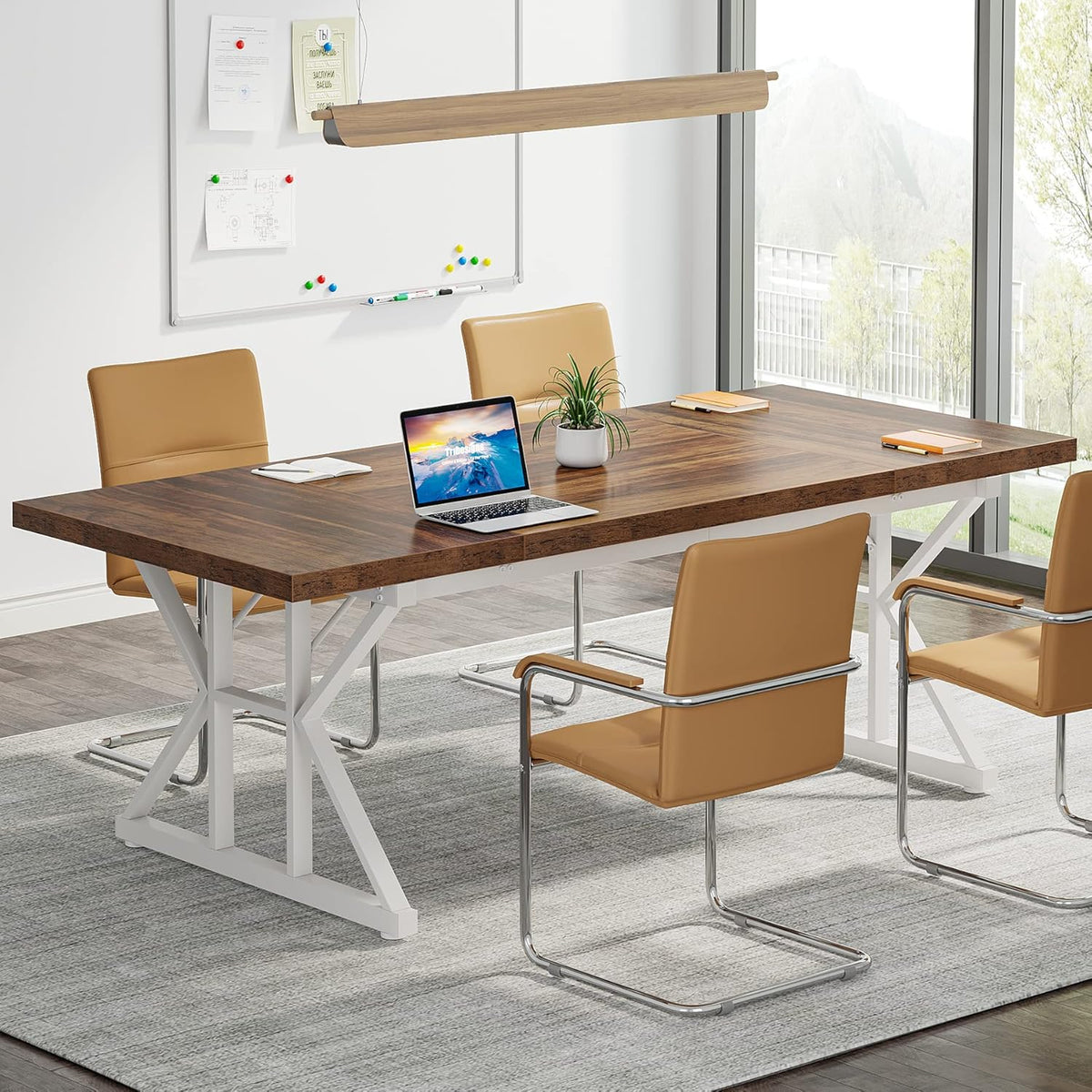 71" Farmhouse Dining Table for 6