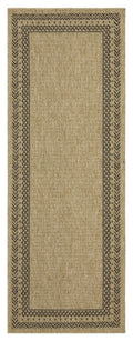 Earth GC_NTL1006 Jute/Black Area Rug