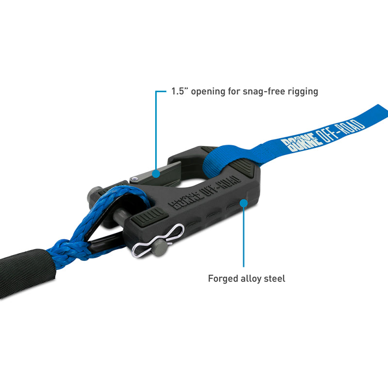 Borne Off-Road 10K Winch - Blue Synthetic Rope BNWN-10-SBL