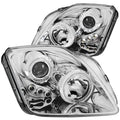 Anzo 1997-2001 Honda Prelude Projector Headlights w/ Halo Chrome w/ LED
