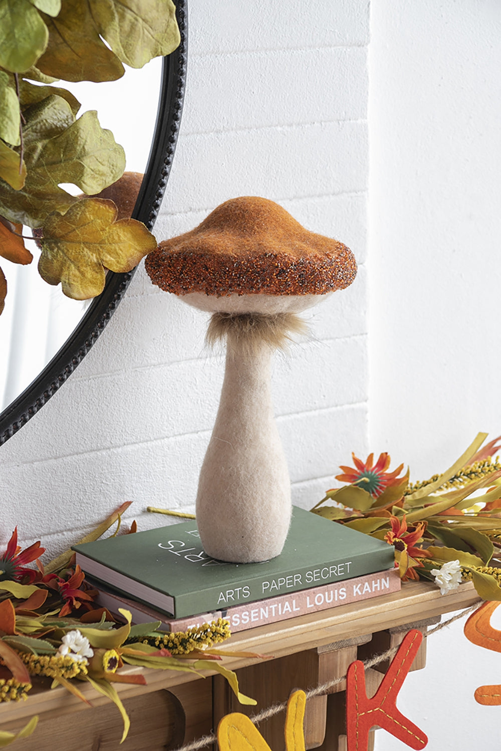 Farmhouse Mushroom Figurines - Set of 2