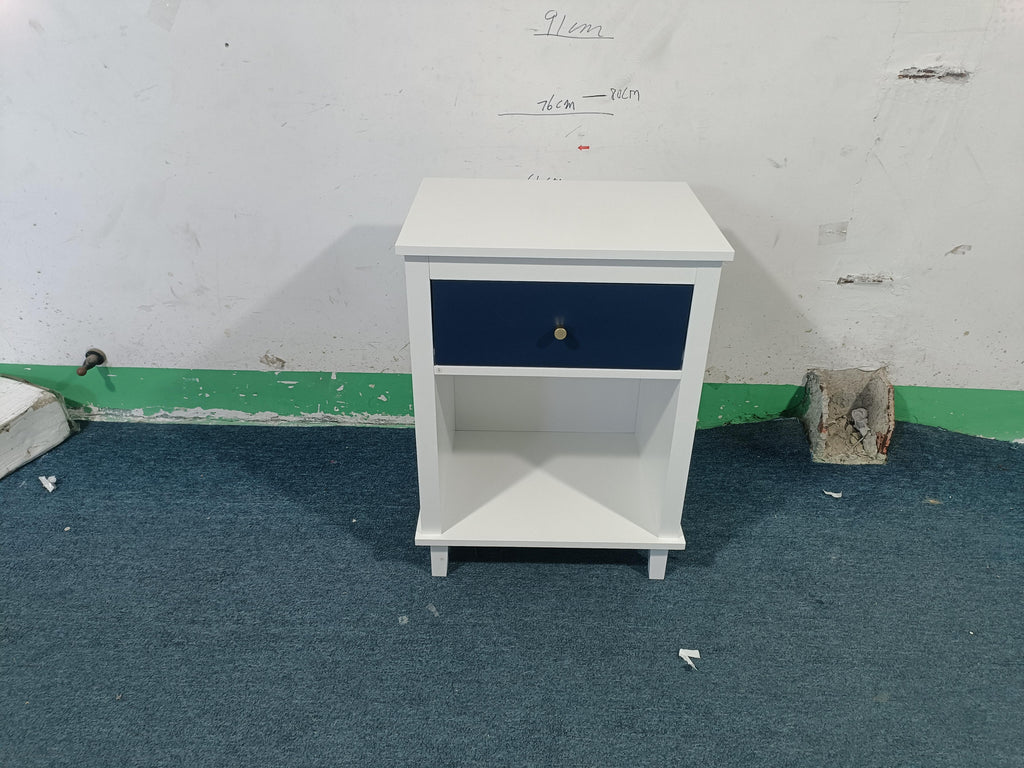 26.77''H Wooden Nightstand with One Drawer One Shelf