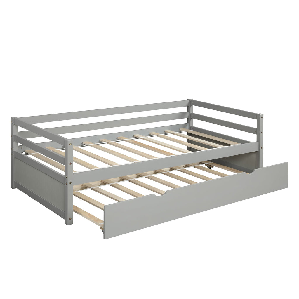Twin Size Daybed with Trundle Frame Set