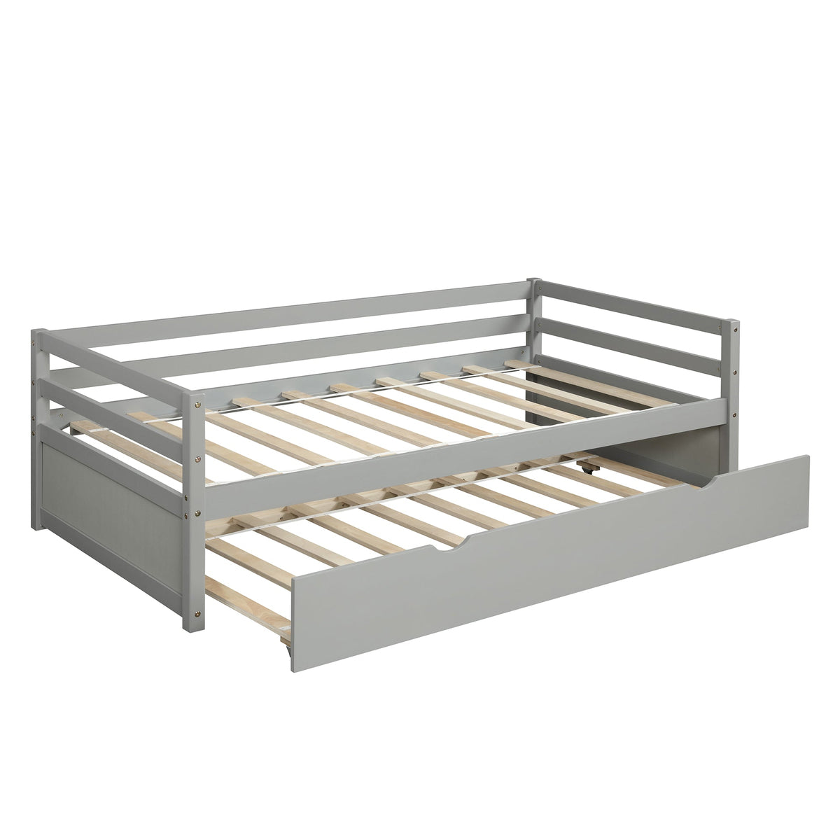 Twin Size Daybed with Trundle Frame Set