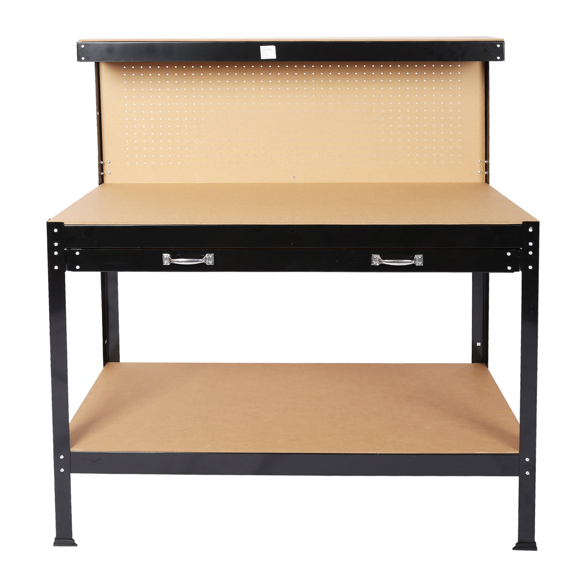 Steel Workbench Tool Storage With Drawer & Peg Board