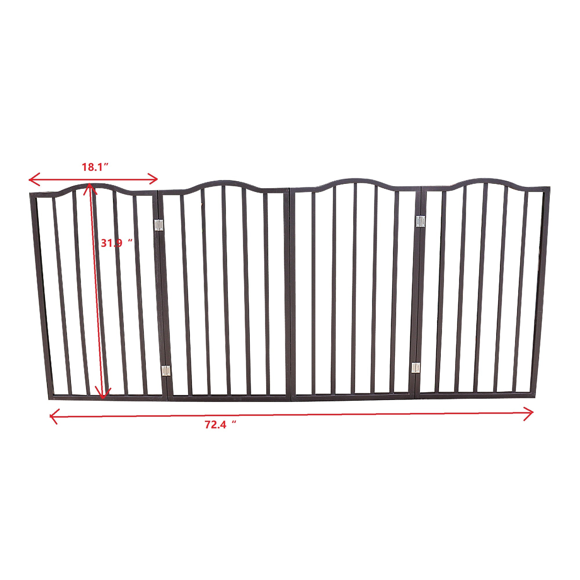 Freestanding Folding Pet Gate for Doorways and Stairs