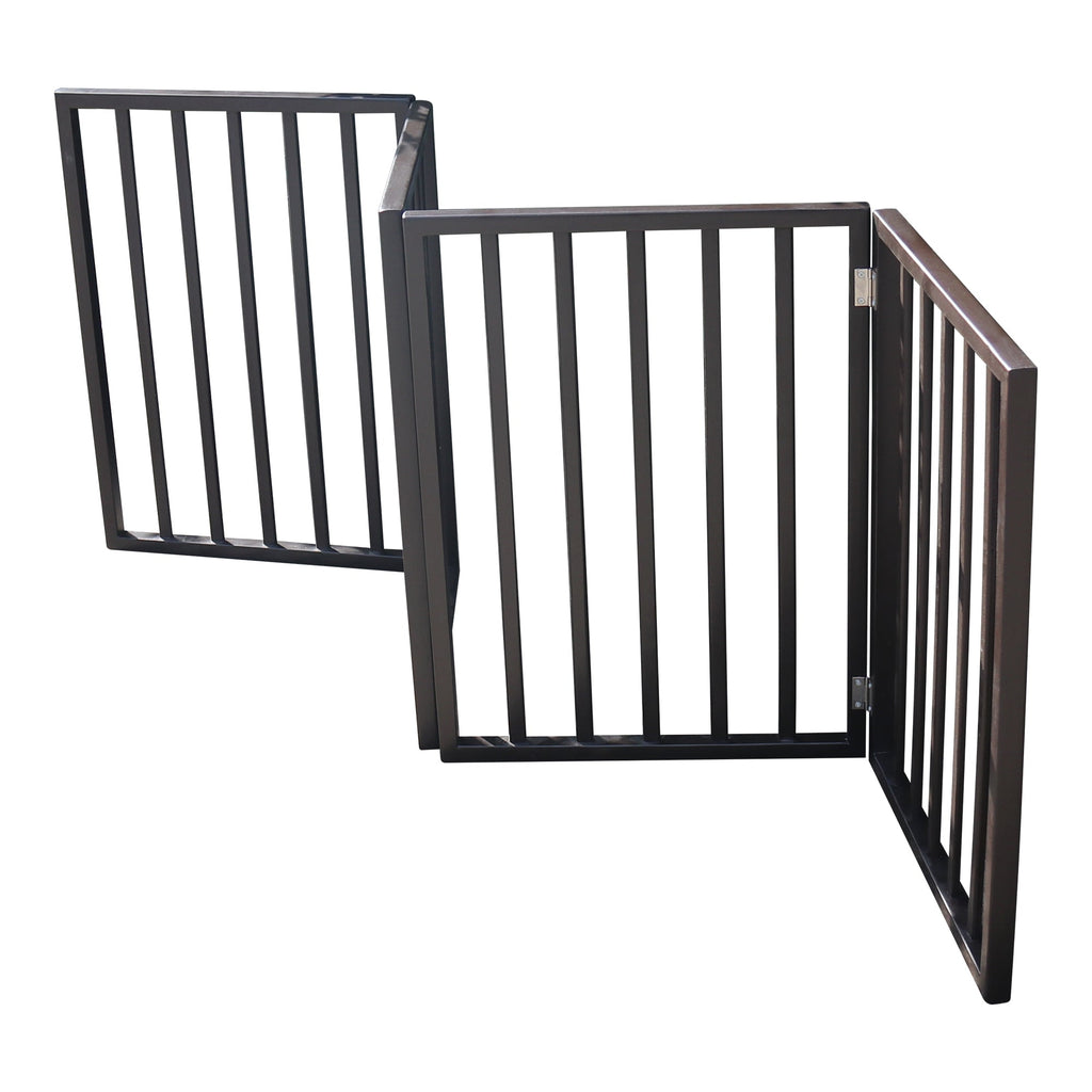 Pet Gate - Freestanding, Folding Dog Gate for Doorways and Stairs