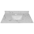 Montary 37-Inch Bathroom Vanity Top in Stone Carrara