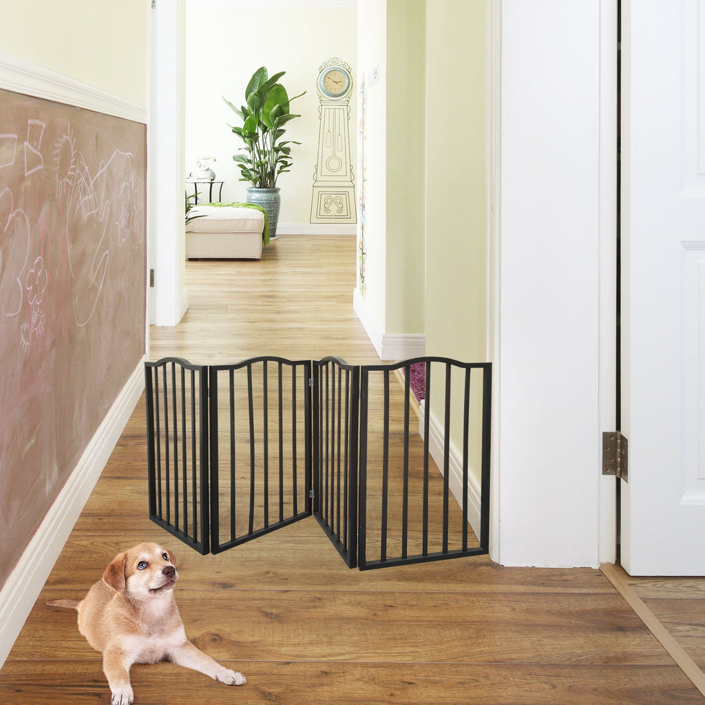 Freestanding Folding Pet Gate for Doorways and Stairs