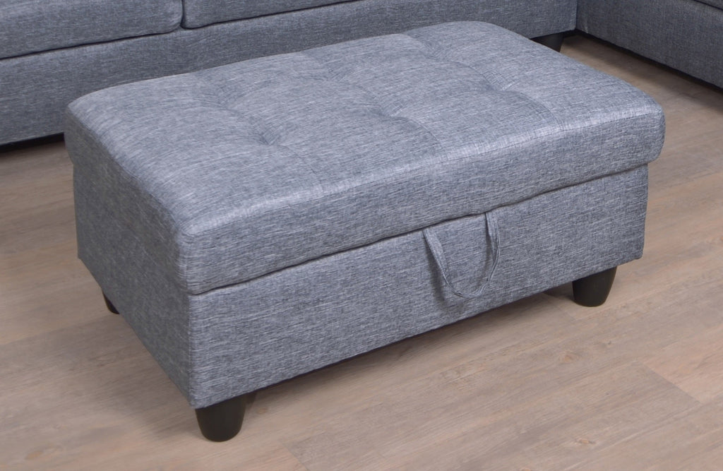 3 Pc Sectional Sofa Set, Gray