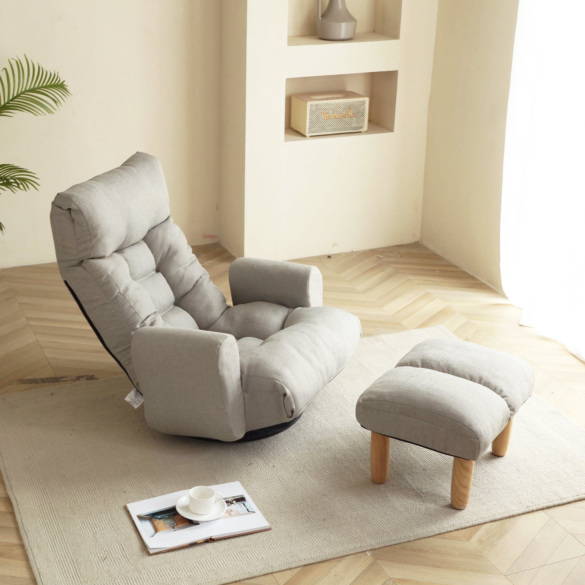 Adjustable Head and Waist Game Lounge Chair