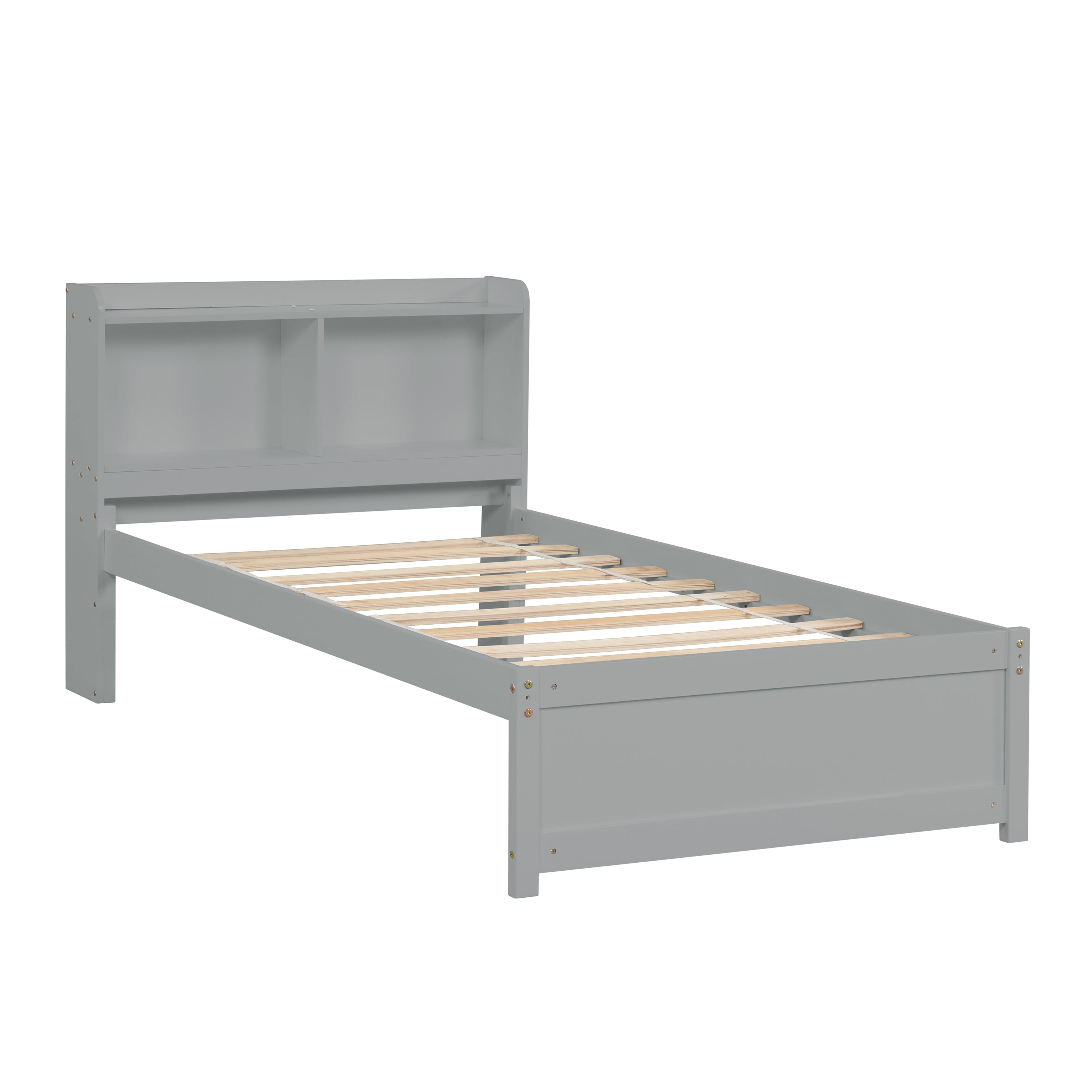 Twin Bed with Trundle and Bookcase