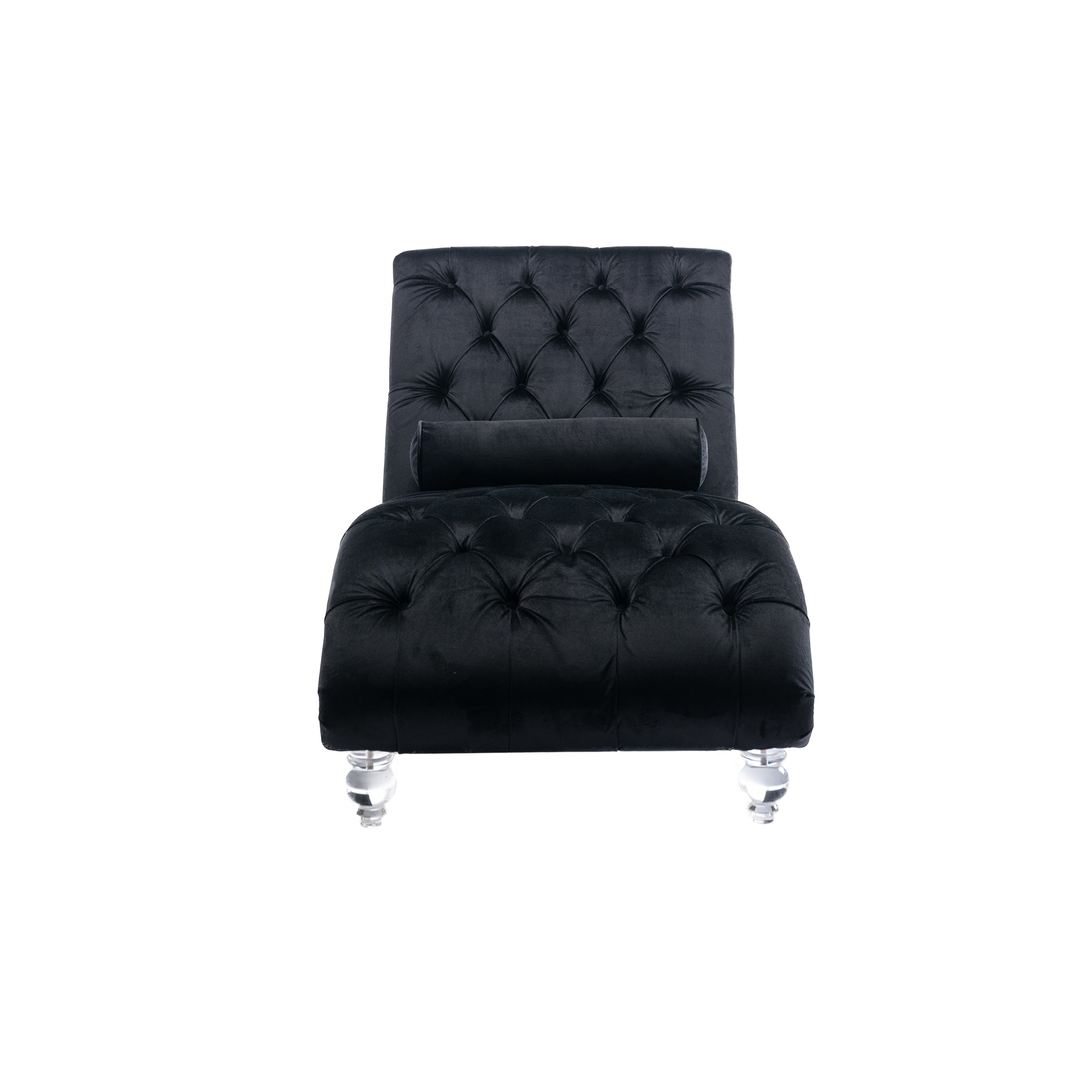 Velvet Chaise Lounge Indoor - Button-Tufted Upholstered Chair