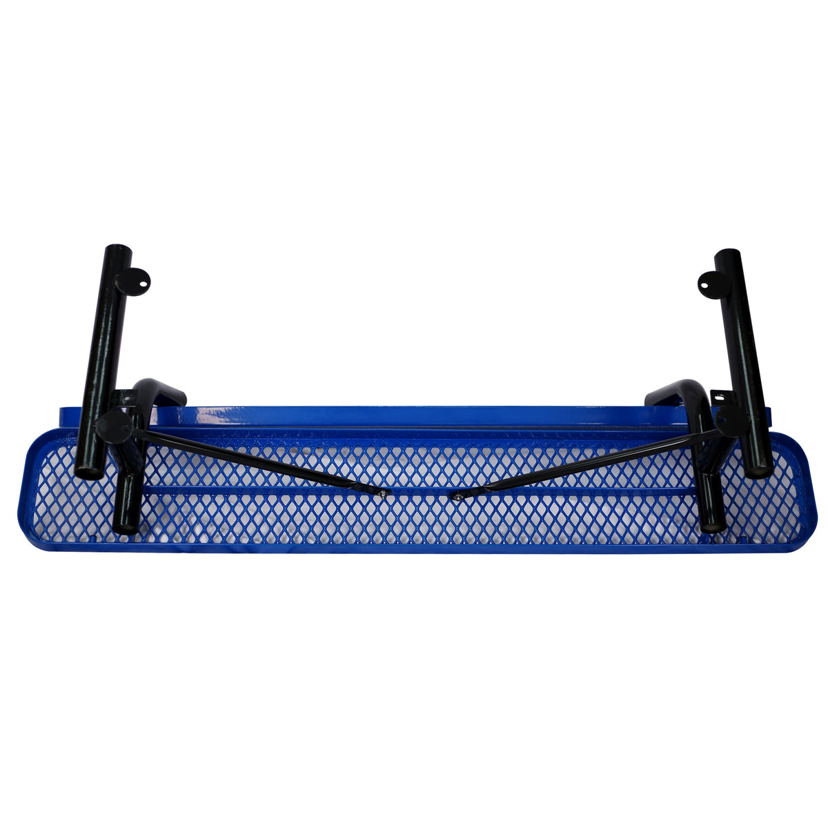 6 ft. Outdoor Steel Bench with Backrest