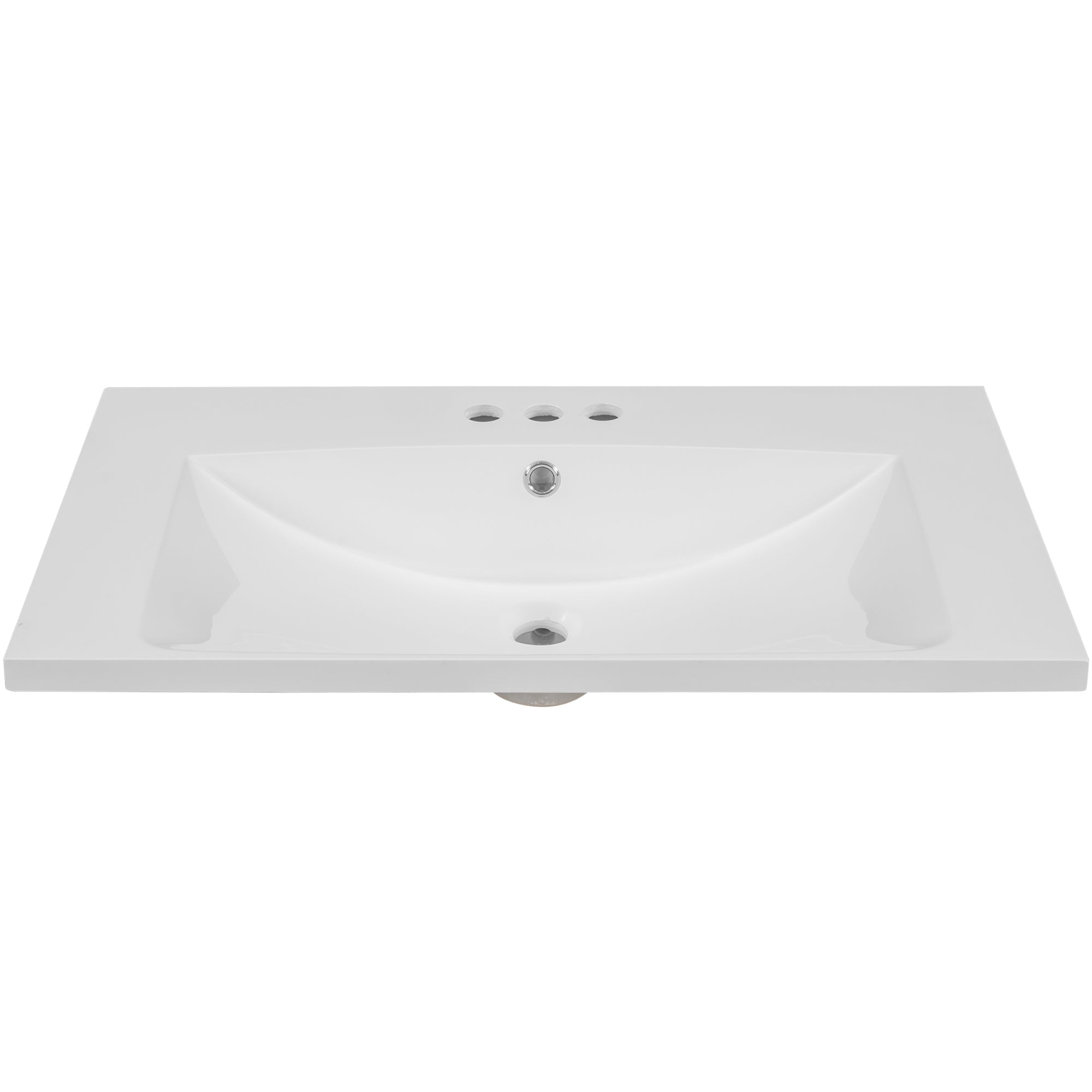 30" Single Bathroom Vanity Top with Ceramic