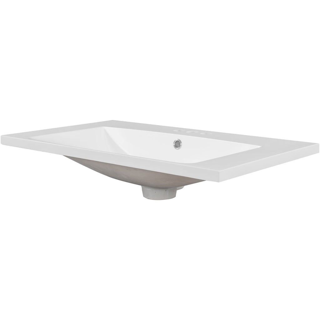 30" Single Bathroom Vanity Top with Ceramic