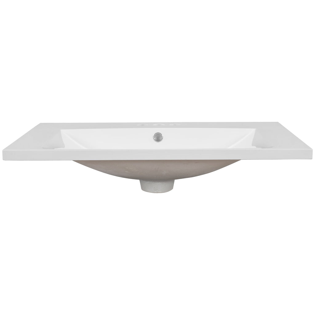 30" Single Bathroom Vanity Top with Ceramic