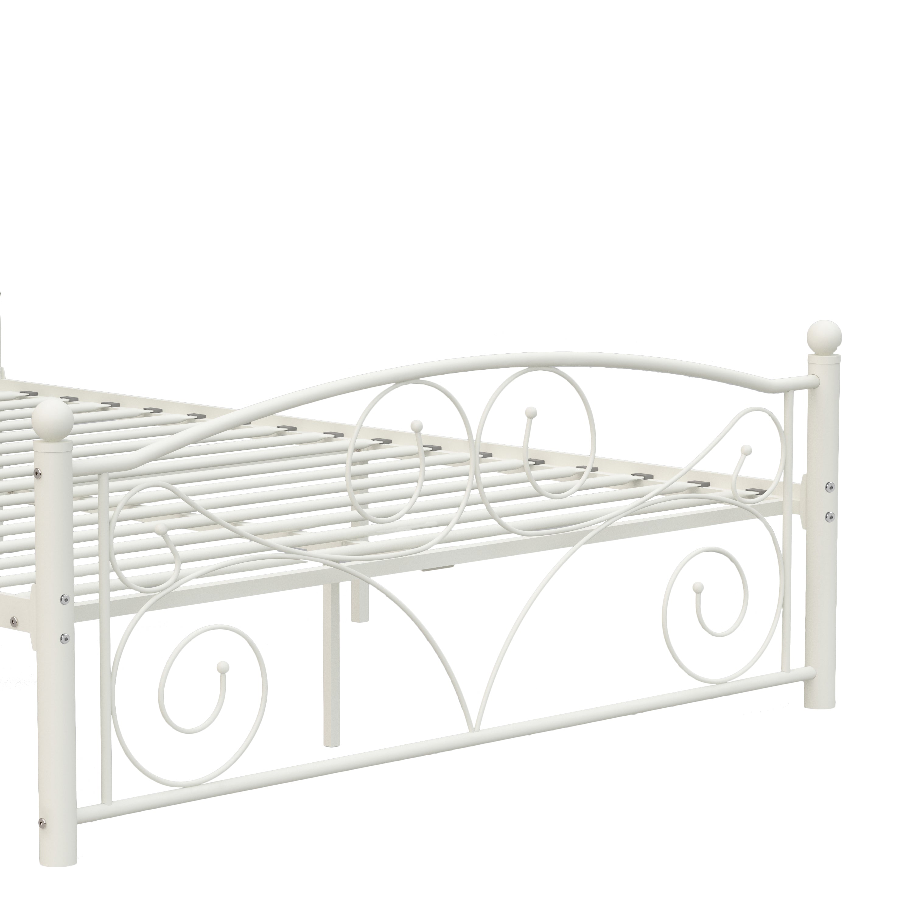 Queen Size Unique Flower Sturdy Metal Bed Frame