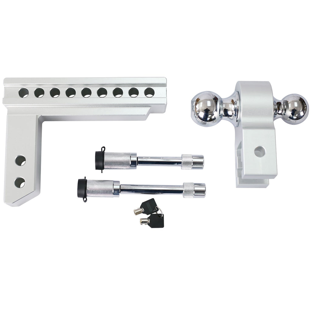 Alu Adjustable Trailer Drop Hitch for 2-Inch Receiver