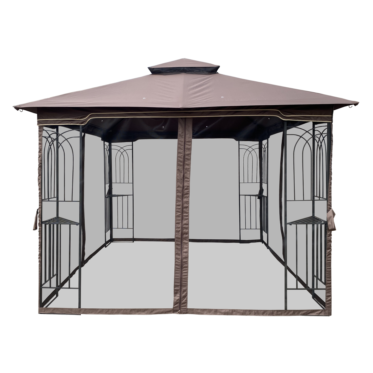 10x10 Outdoor Patio Gazebo Canopy Tent with Ventilated Double Roof
