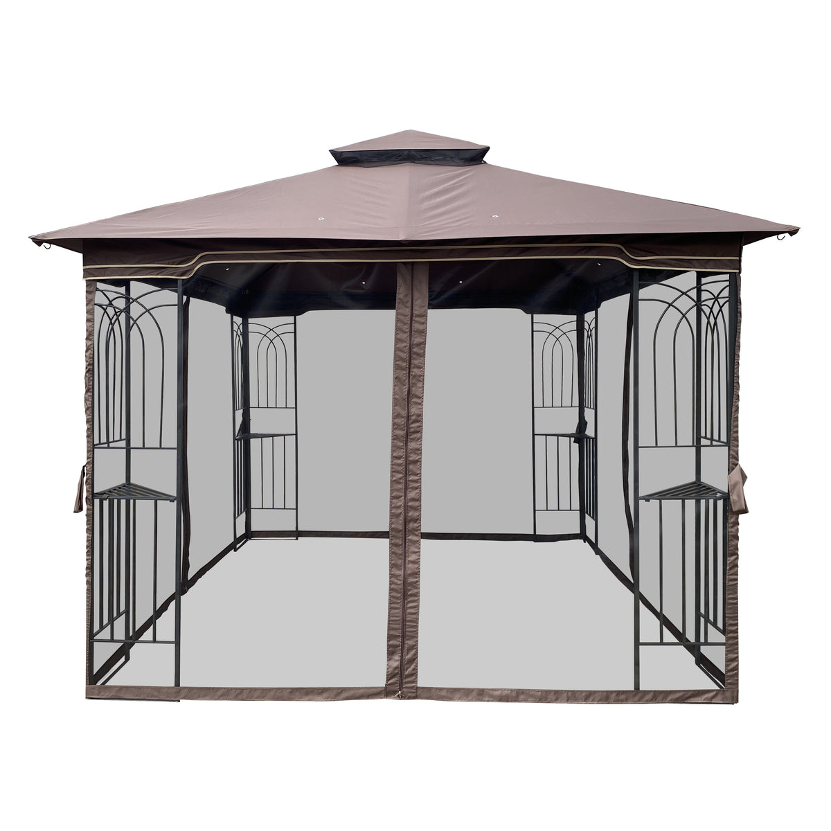 10x10 Outdoor Patio Gazebo Canopy Tent with Ventilated Double Roof