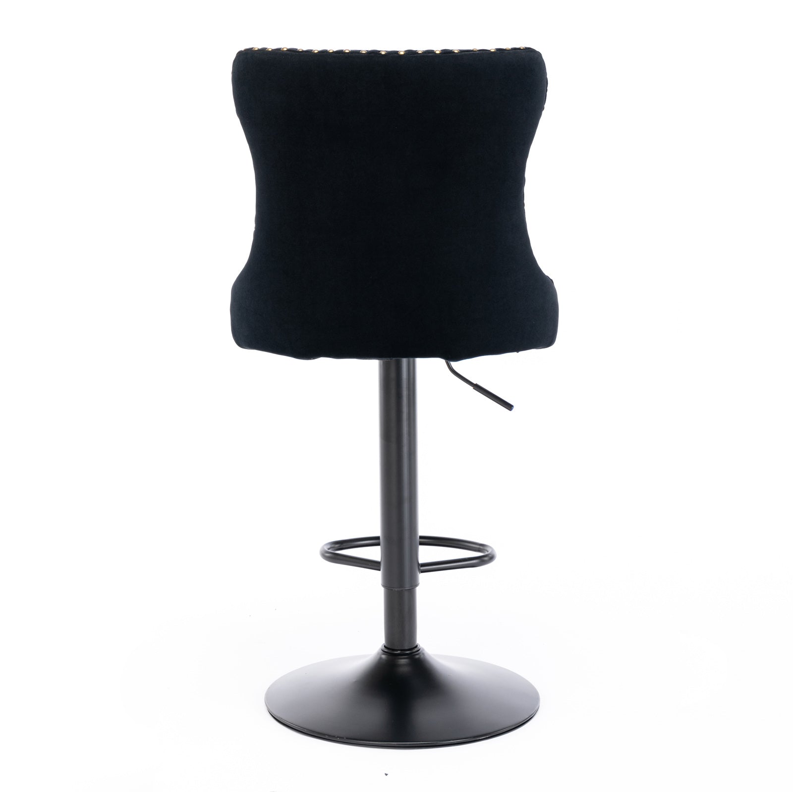 A&A Furniture Swivel Velvet Barstools