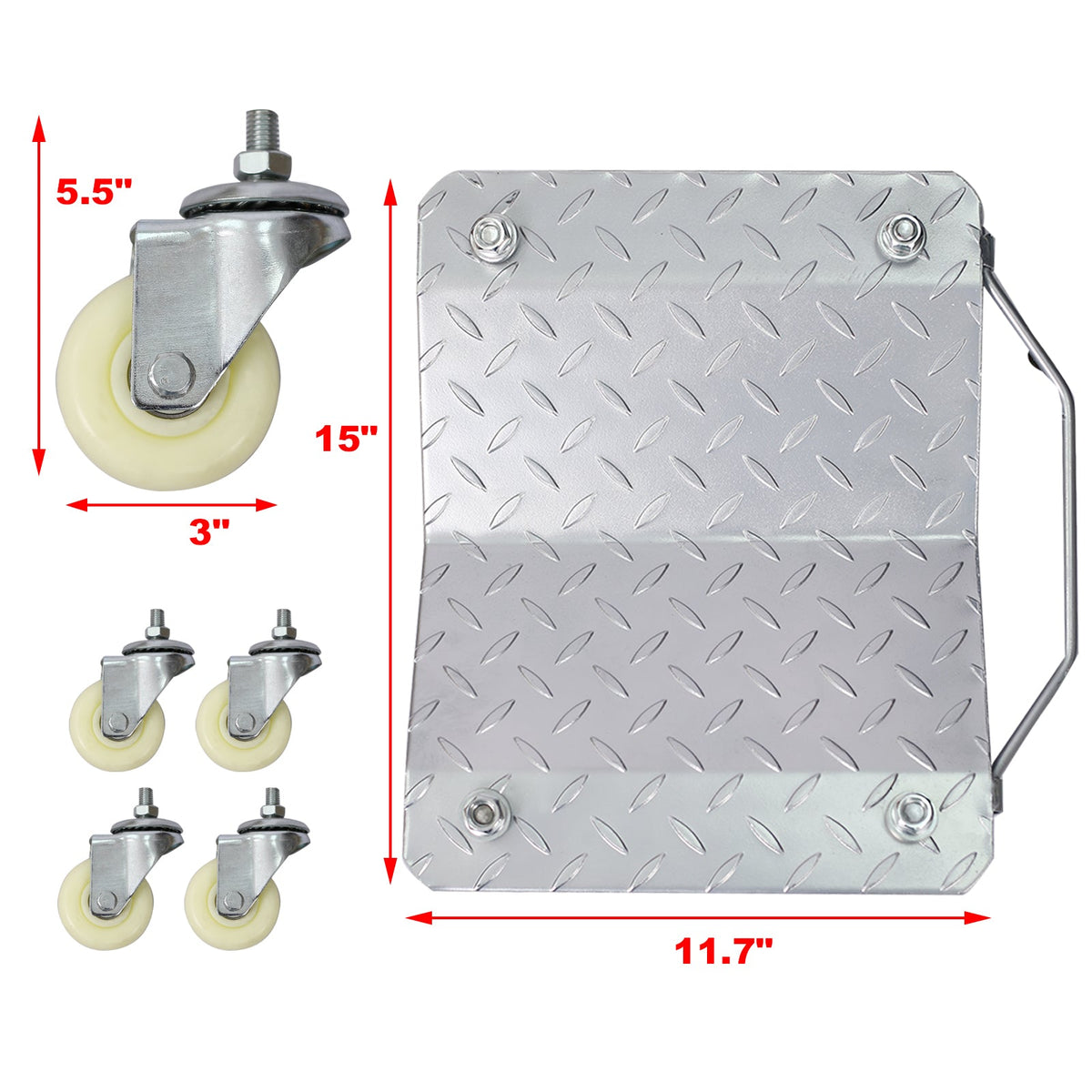 Heavy Duty Wheel Dolly, 6000lbs Capacity