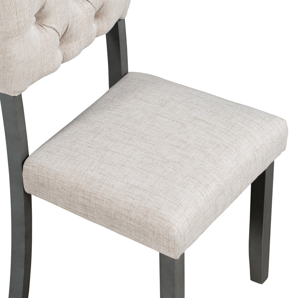 TREXM 6-Piece Dining Table and Chair Set
